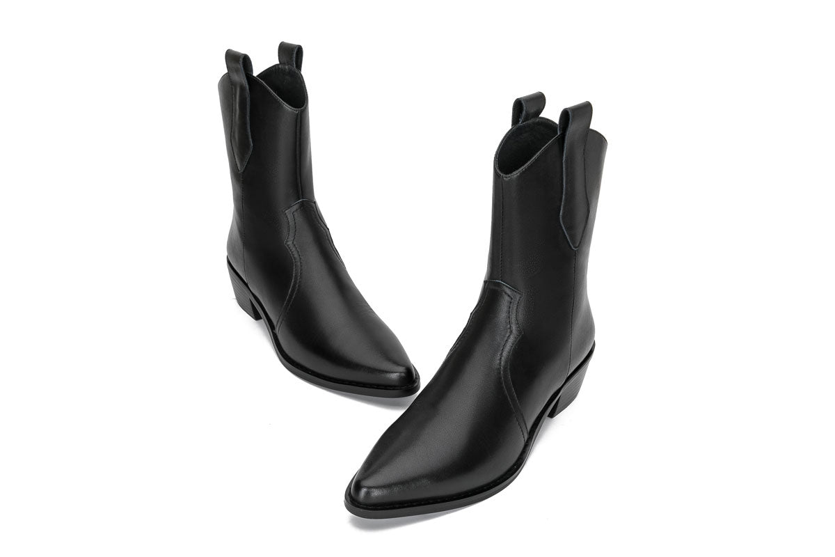 E.H Cowboy Ankle Boot with terry lining