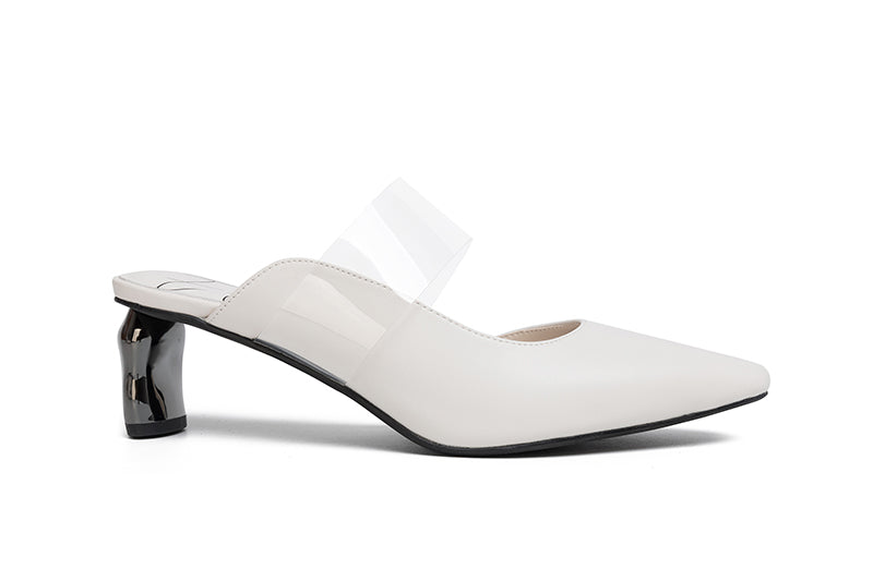 E.H Clear Strap Mule