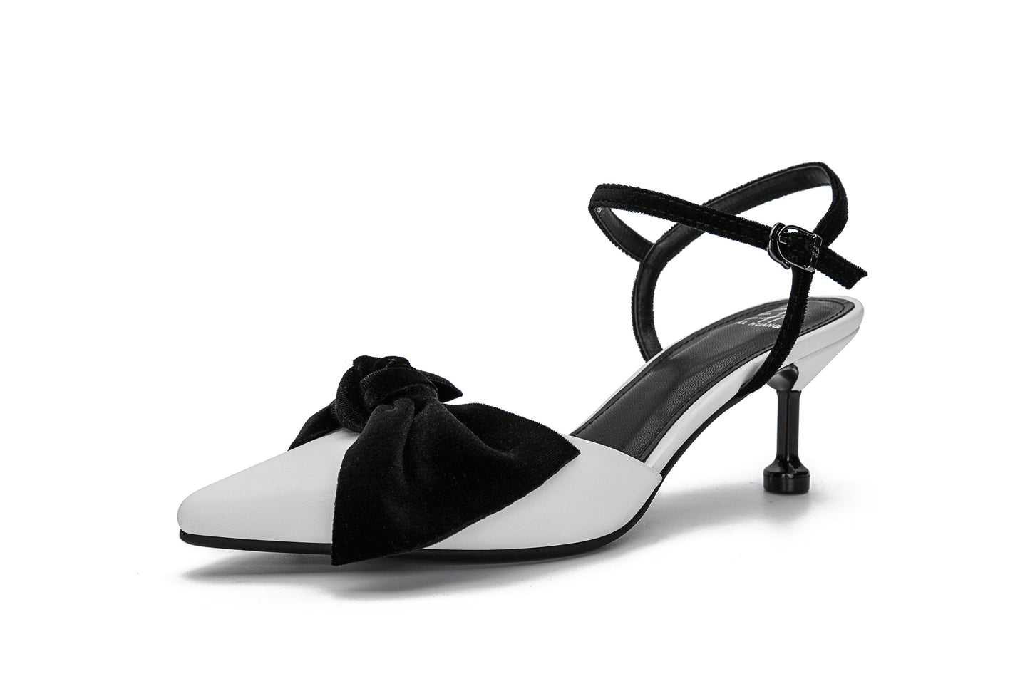 E.H Y-Back Velvet Bow Heel