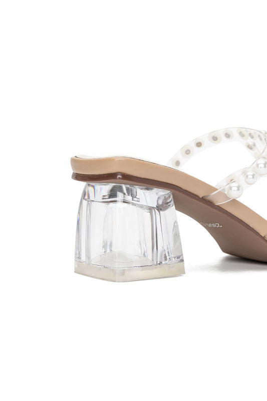 E.H Pearl Open Toe Mule