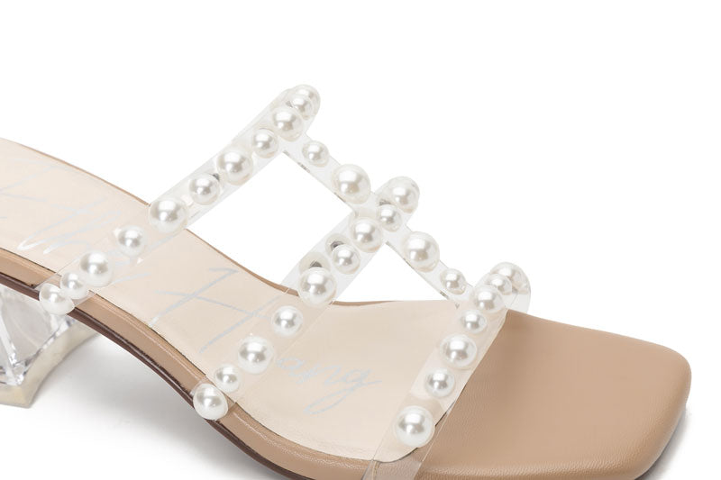 E.H Pearl Open Toe Mule