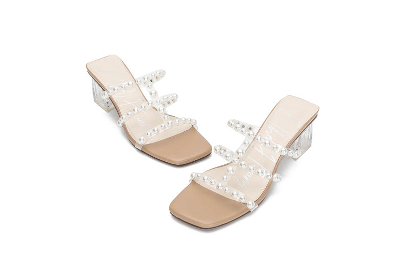 E.H Pearl Open Toe Mule