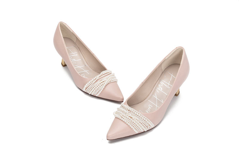 E.H Pearl Lacing Heel