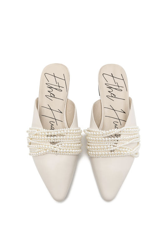 E.H Pearl Lacing Mule