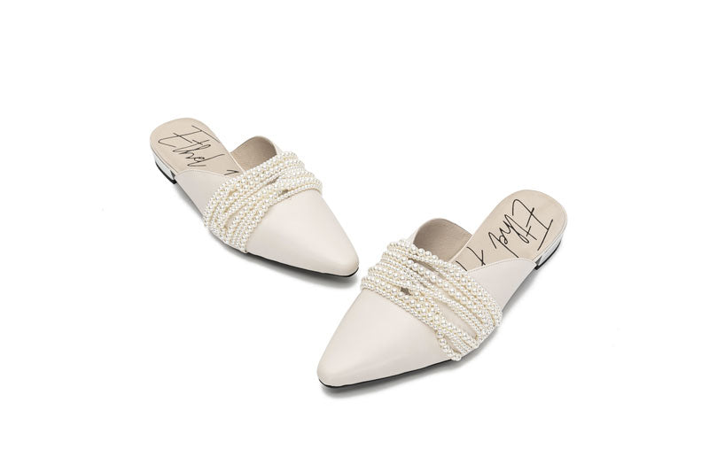 E.H Pearl Lacing Mule