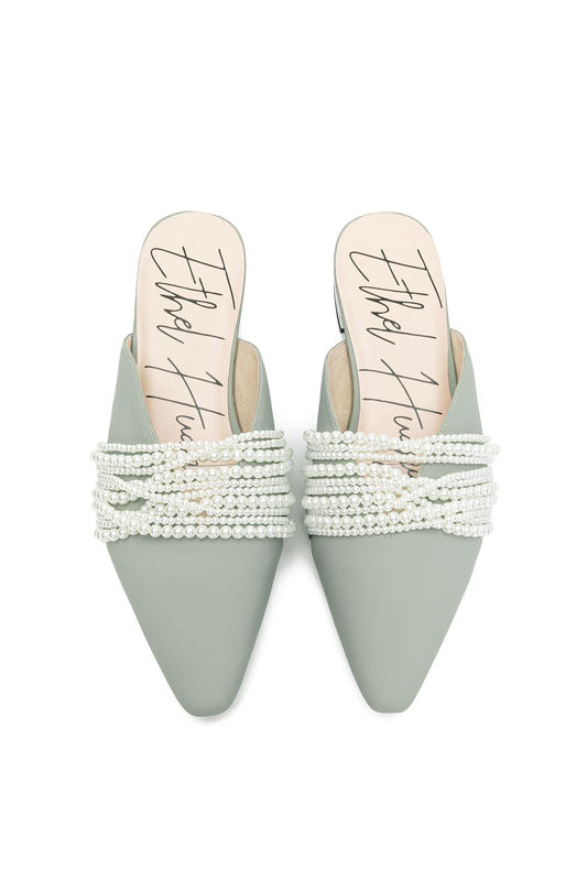 E.H Pearl Lacing Mule