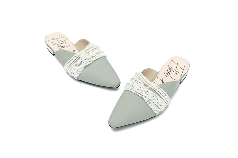 E.H Pearl Lacing Mule