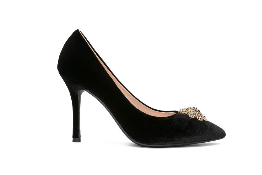 E.H Agate Velvet High Heel