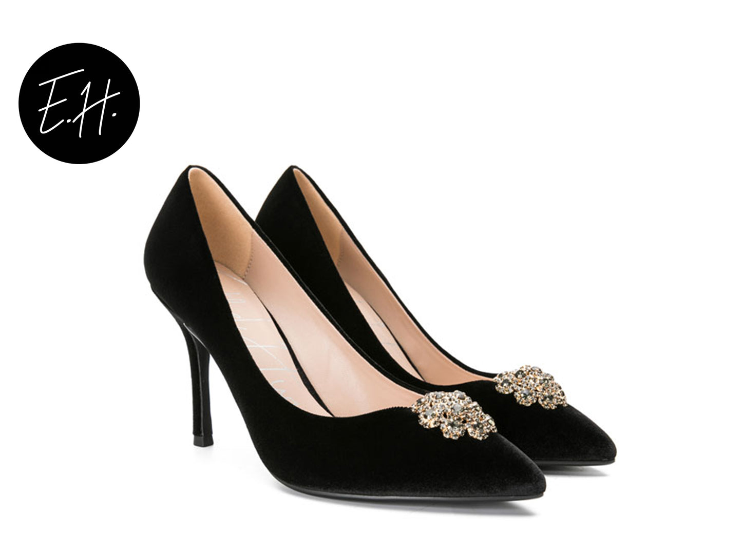 E.H Agate Velvet High Heel