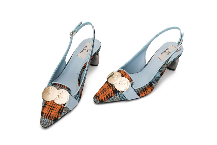 E.H "Cat Ladies" Sling Back Heel