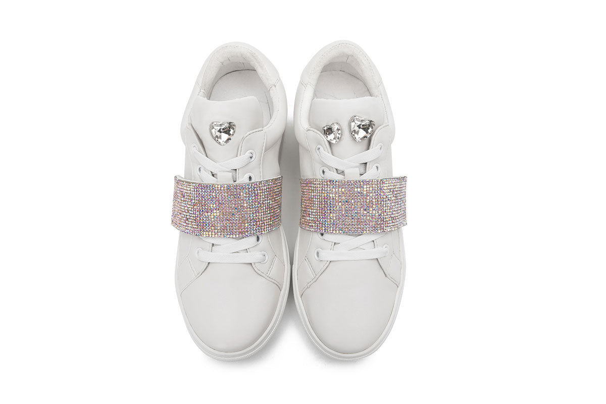 E.H Crystal Velcro Sneaker