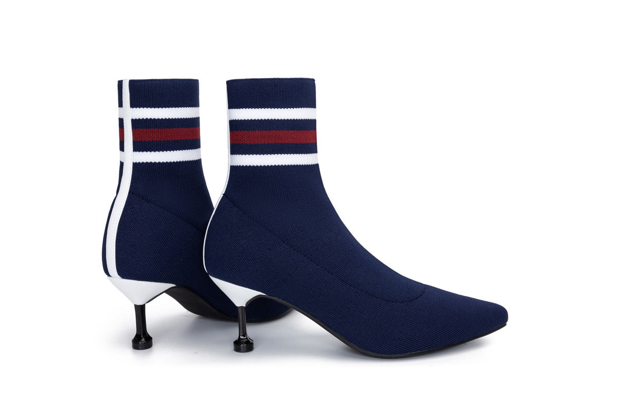 E.H Striped Sock Boot