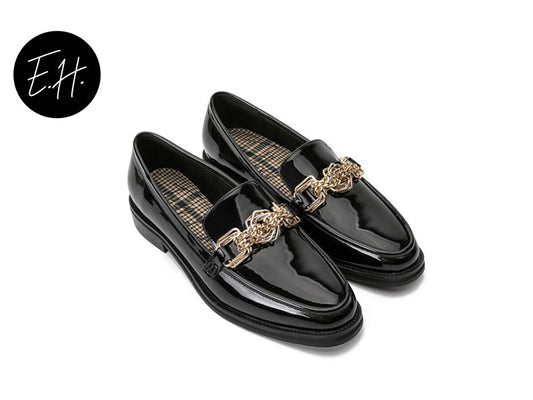 E.H Chained Patent Loafer