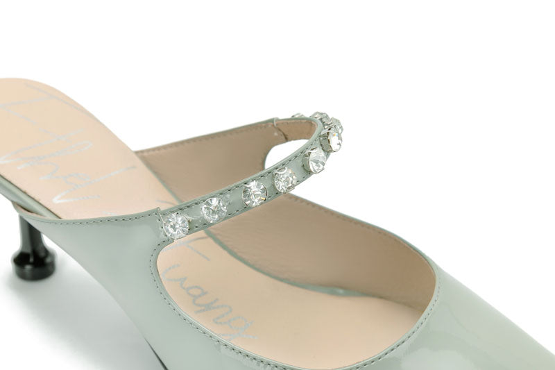 E.H Crystal Beaded Mule