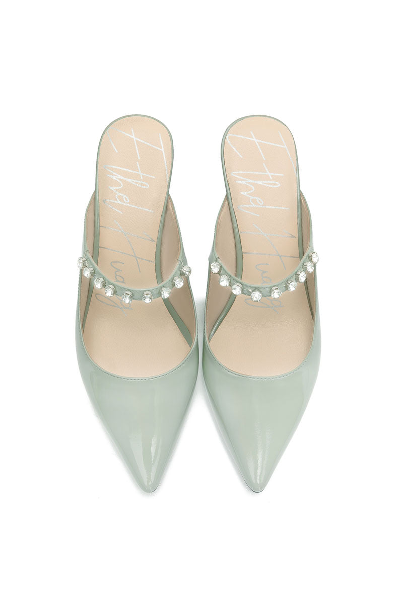 E.H Crystal Beaded Mule