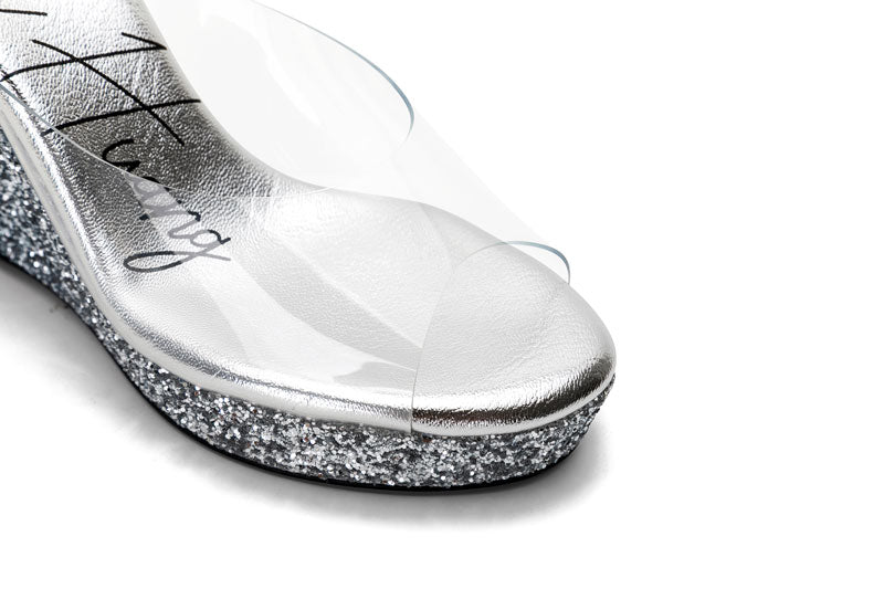 E.H Clear Wedges Slipper