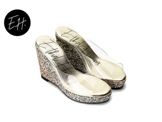 E.H Clear Wedge Slipper