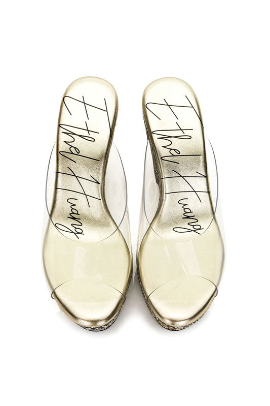 E.H Clear Wedge Slipper