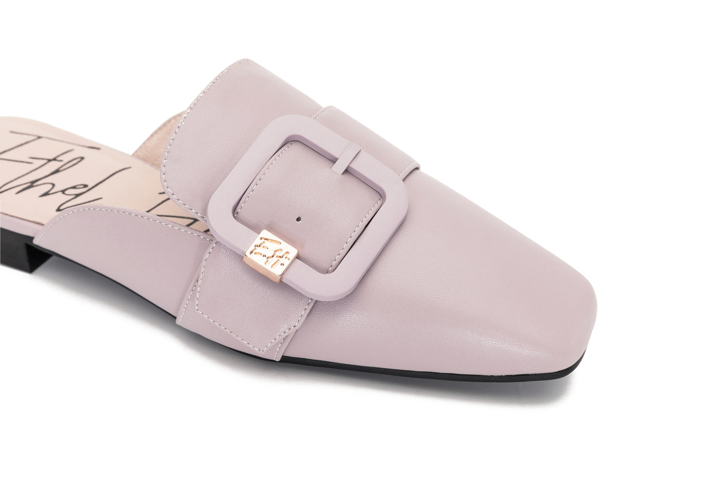 E.H Square Buckle Mule