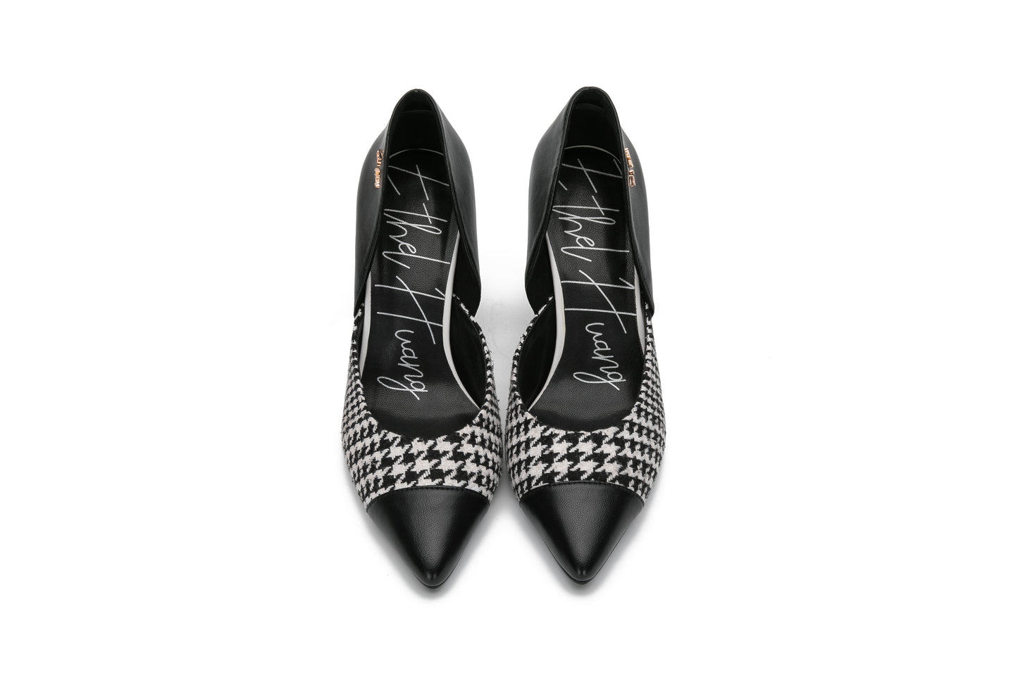 E.H Houndstooth Pocket Back High Heel