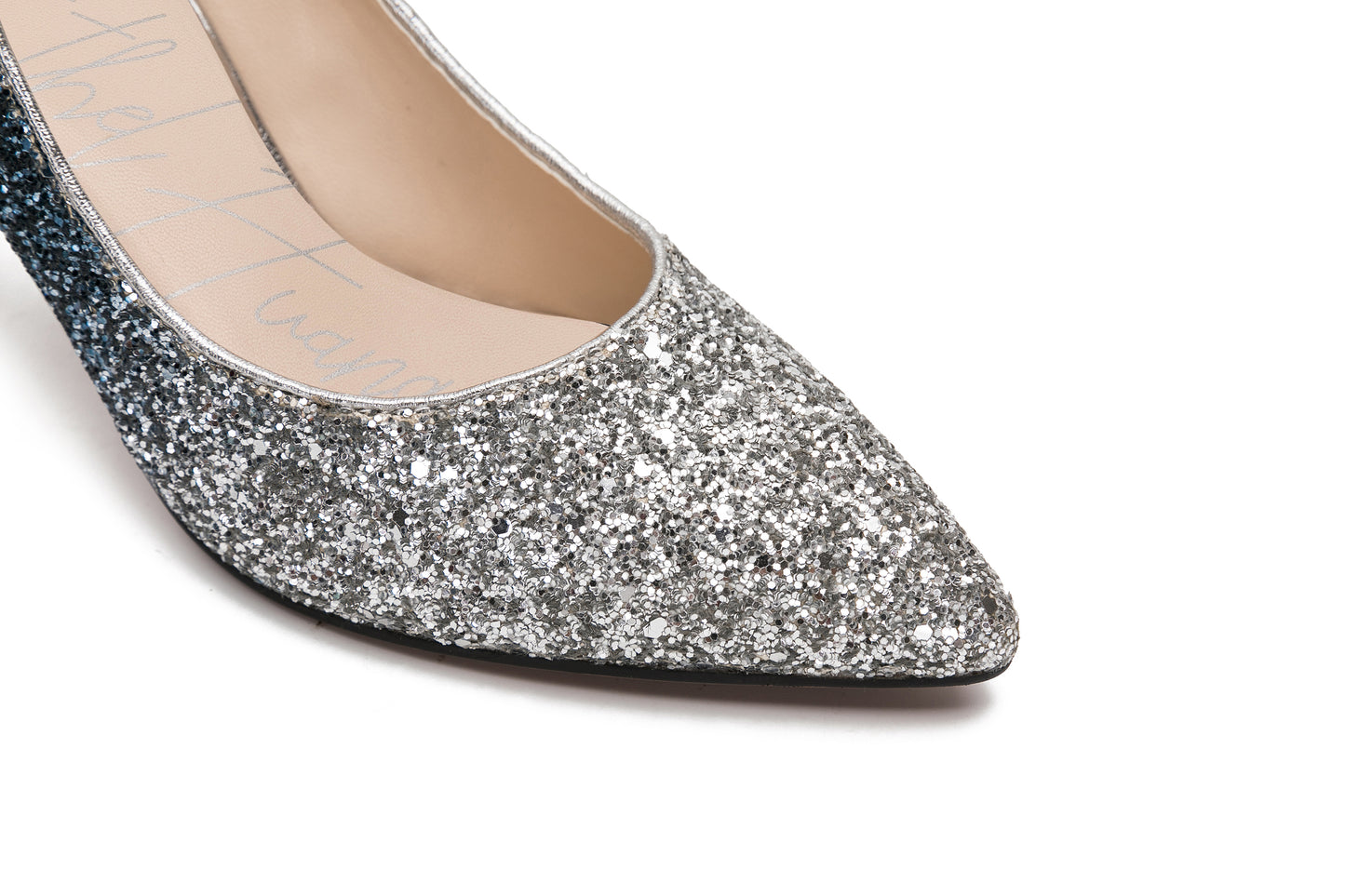 E.H Silver Multi Glitter High Heel