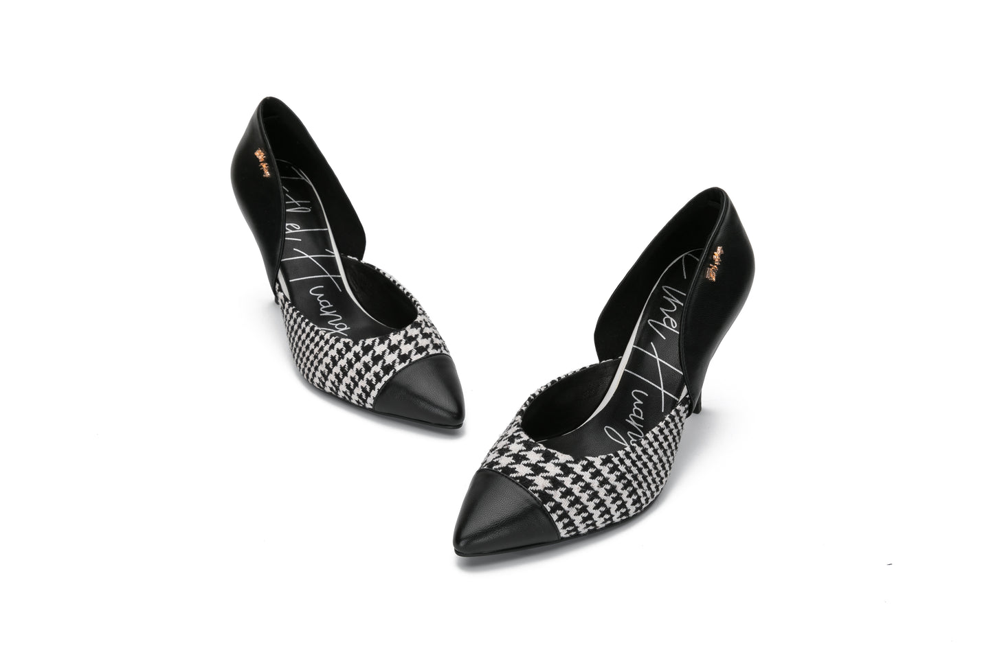 E.H Houndstooth Pocket Back High Heel