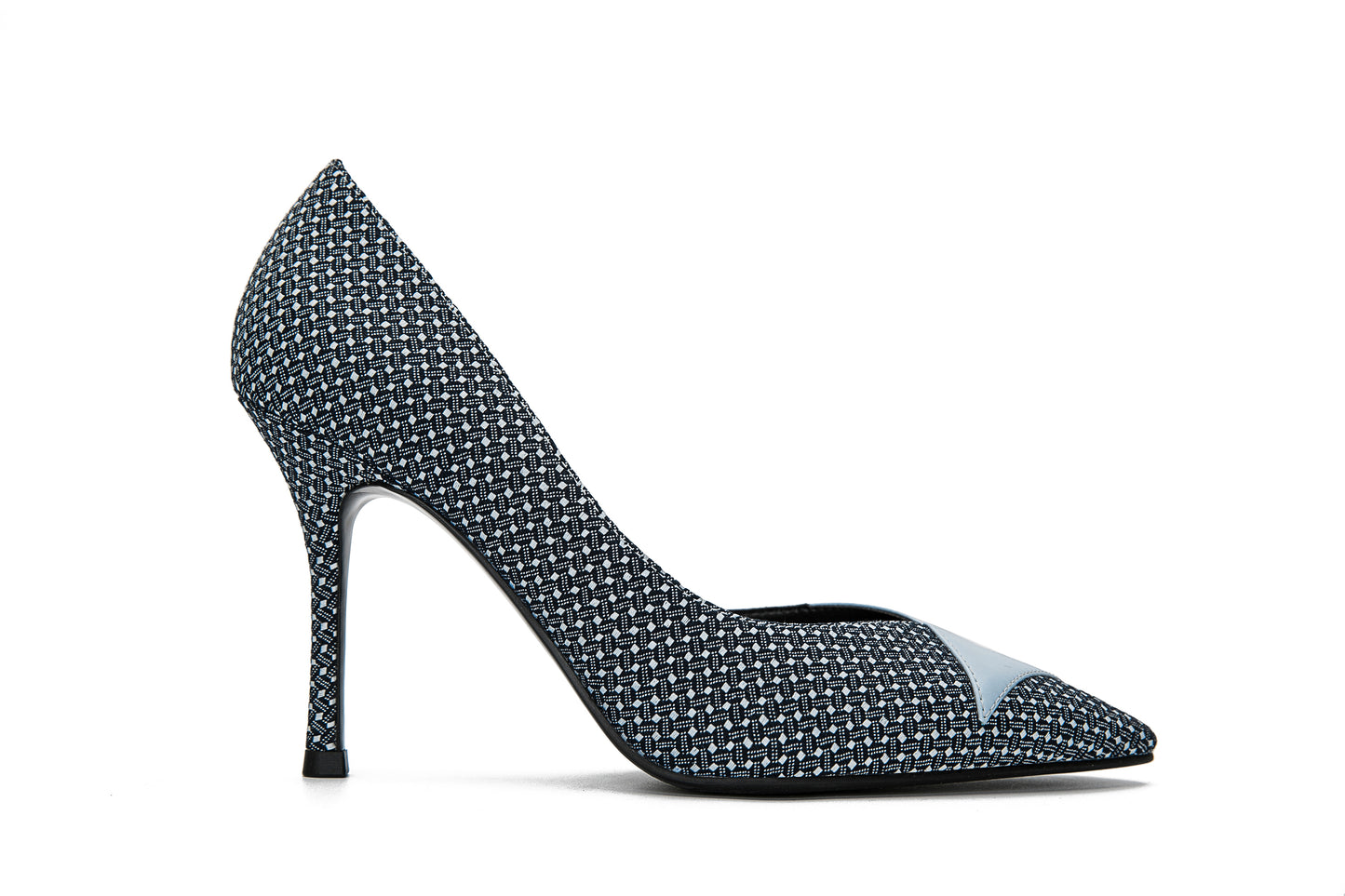 E.H Polka Denim High Heel