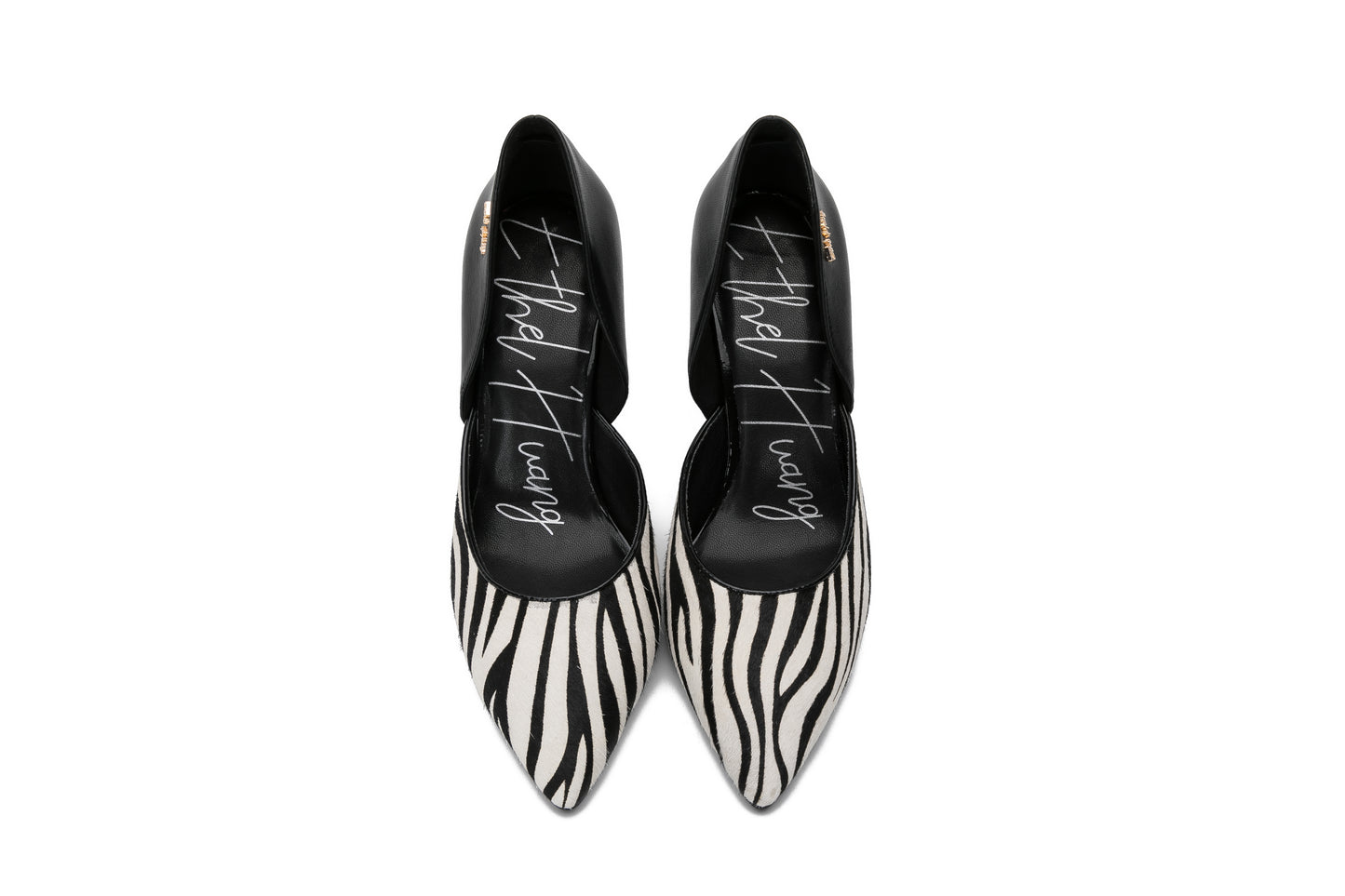 E.H Zebra Fur Pocket Back High Heel