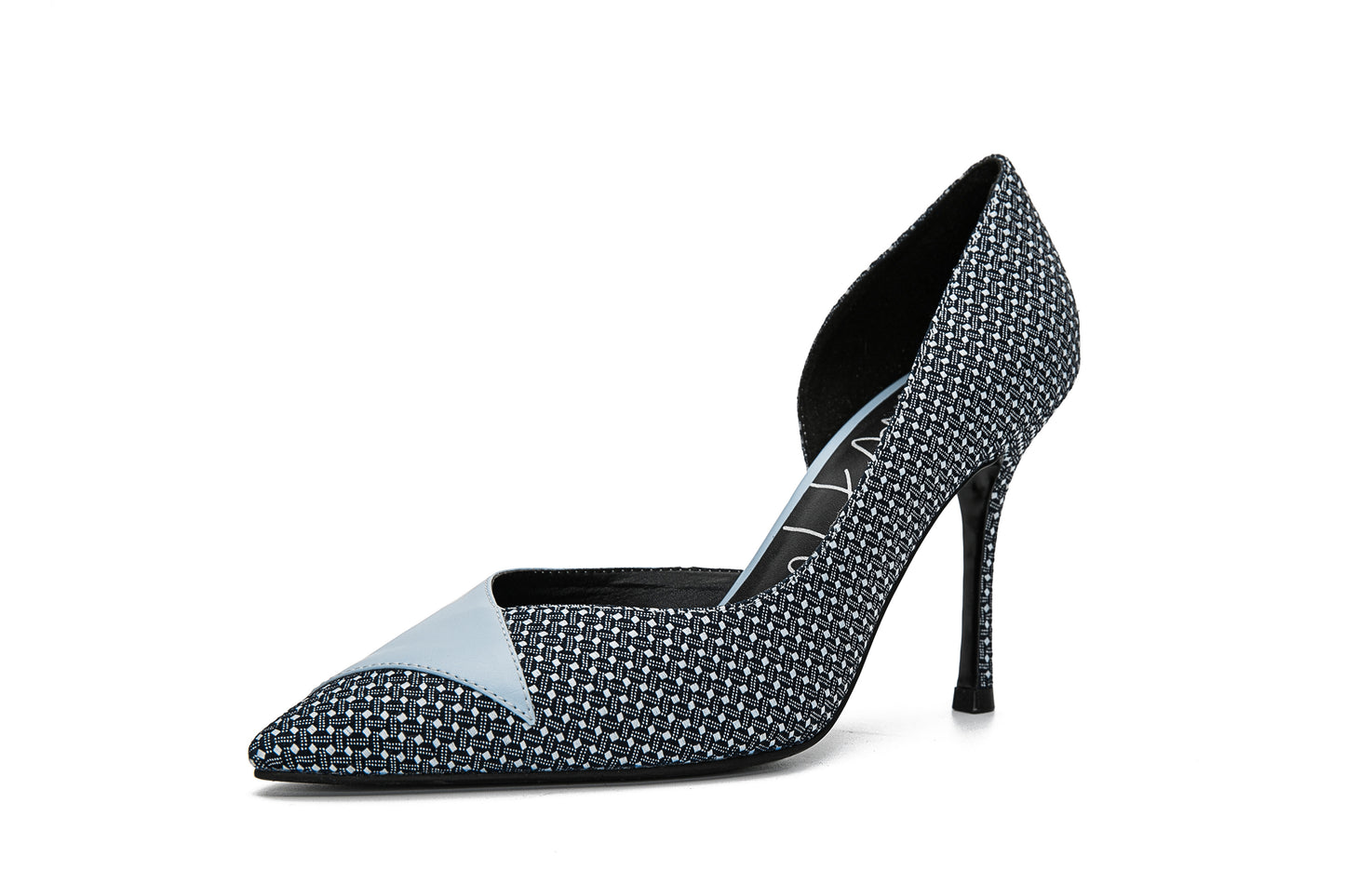 E.H Polka Denim High Heel