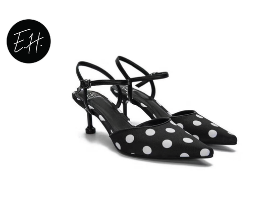 E.H Y-Back Polka Dot Heel