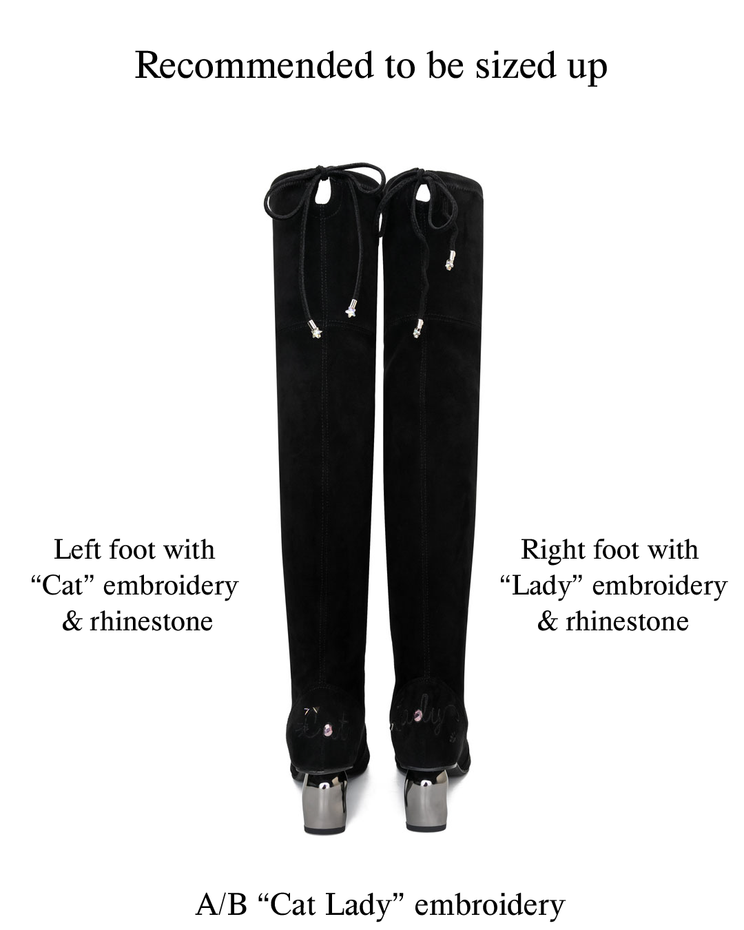 E.H "Cat Ladies" Over Knee Stretch Boot